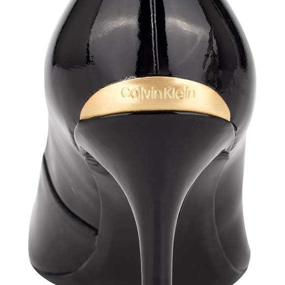 Calvin Klein Black Patent Leather Heels - Picture 3 of 6
